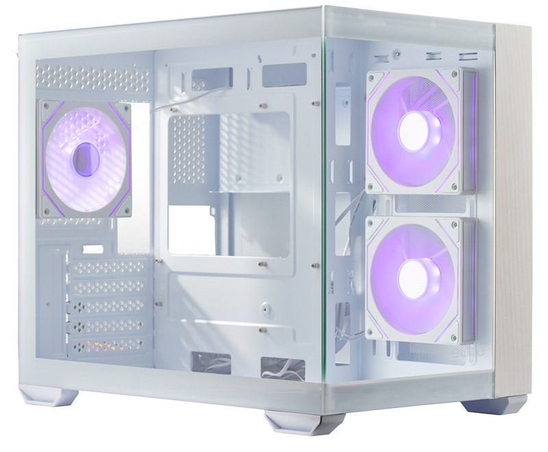 Počítačová skriňa Cooler Master Elite 481 v bielej farbe.