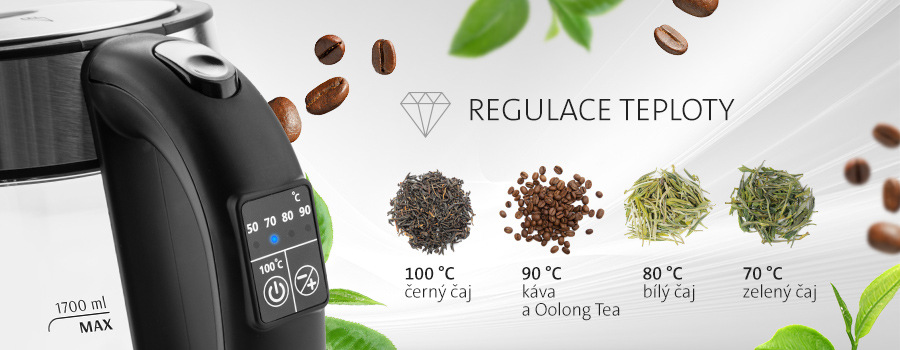 Rýchlovarná kanvica ETA Crystela Digi 715390000 čierna/sklo Rýchlovarná kanvica ETA Crystela Digi 715390000 čierna/sklo