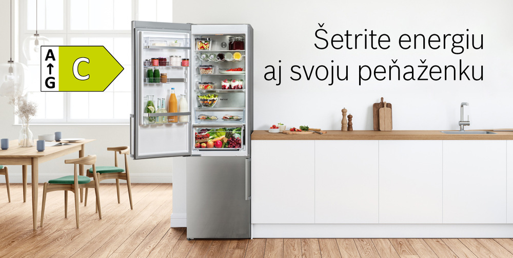 Chladnička s mrazničkou Bosch Serie 4 KGN49VXCT XXL 70 cm čierna/ocel