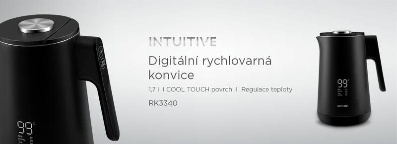 Rýchlovarná kanvica Concept RK3340 INTUITIVE, 1,7 l čierna Rýchlovarná kanvica Concept RK3340 INTUITIVE, 1,7 l čierna
