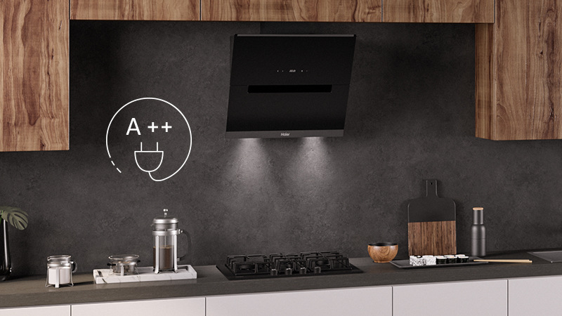 Odsávač pár Haier I-Link Series 6 HADG6DS46BWIFI čierny Odsávač pár Haier I-Link Series 6 HADG6DS46BWIFI čierny