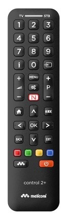 Diaľkový ovládač Meliconi Control 2+ čierny