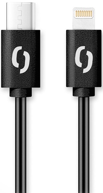 Kábel Aligator Power USB-C/Lightning, 30W, 3A, 1,5m - čierny