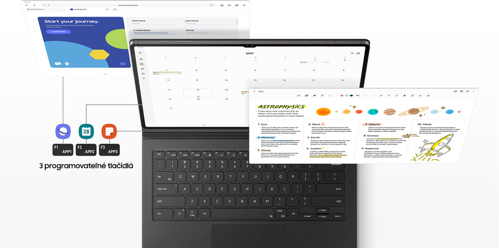 Puzdro s klávesnicou na tablet Samsung Galaxy Tab S8 Ultra čierne Puzdro s klávesnicou na tablet Samsung Galaxy Tab S8 Ultra čierne