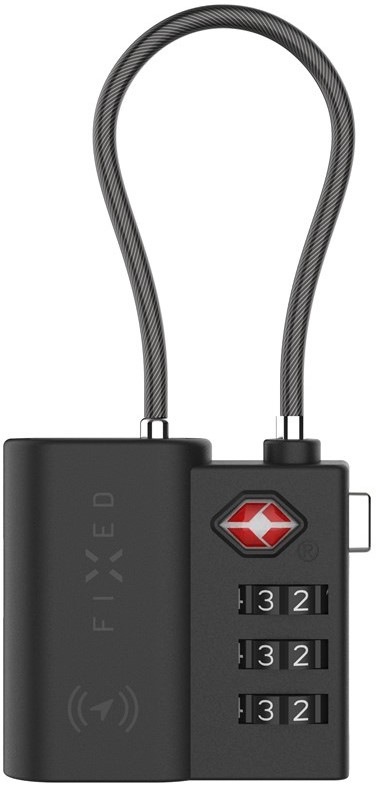 Lokátor FIXED Tag Lock s podporou Find My a TSA - čierny