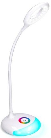 Stolná lampa Solight WO44, nabíjacia, stmievaná, 5W, USB napájanie biela