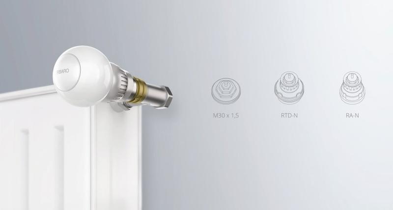 Bezdrôtová termohlavica Fibaro a teplotný snímač, Z-Wave Plus Bezdrôtová termohlavica Fibaro a teplotný snímač, Z-Wave Plus