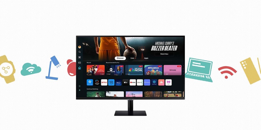 Monitor Samsung Smart M7 čierny Samsung Smart Monitor M7 43