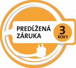 Automatický kávovar ETA Ristello 1173 90000 čierny Žlté okrúhle logo predĺženia záruky na 3 roky zadarmo na automatický kávovar po registrácii