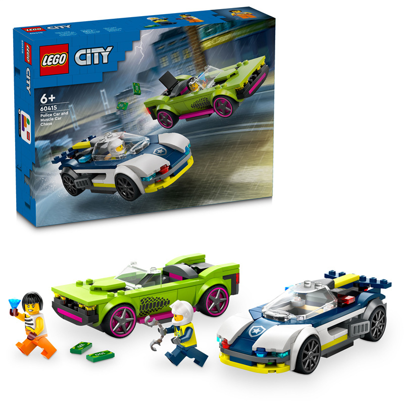 Stavebnica LEGO® City 60415 Naháňačka policajného auta a športiaku