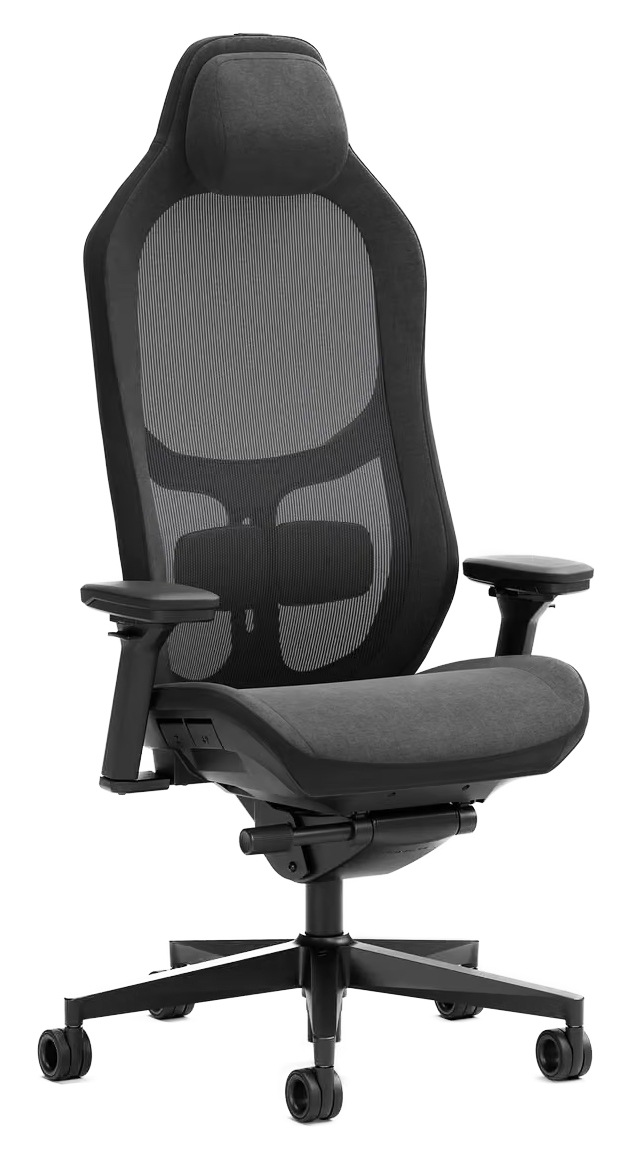 Herná stolička FRACTAL DESIGN Refine 2 Hybrid Dark čierna Herná stolička FRACTAL DESIGN Refine 2 Hybrid Dark v čiernom prevedení so sieťovanou opierkou chrbta a hlavovou opierkou