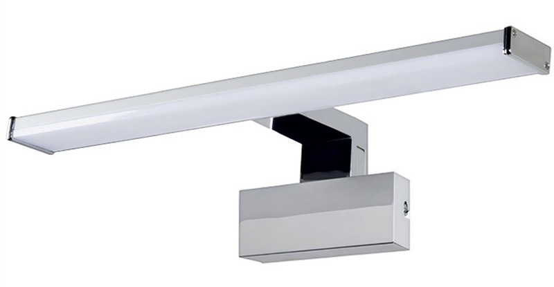Nástenné svietidlo Top Light Texas CCT kúpeľňové LED, 8W, 800lm, IP44, teplá/neutrálna/studená biela strieborné