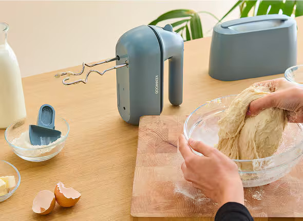 Ručný šľahač KENWOOD Go Collection HMP40.000GY sivý Kenwood QuickMix Go HMP40.000GY, šedomodrá