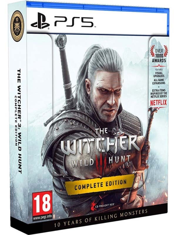 The Witcher 3: The Wild Hunt - Complete Edition + 10. Anniversary Steelbook PlayStation 5″ width=
