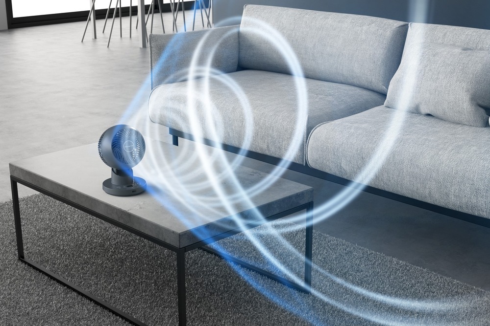 Ventilátor stolový Rowenta QV2540F0 Turbo Twist Compact sivý „Rowenta