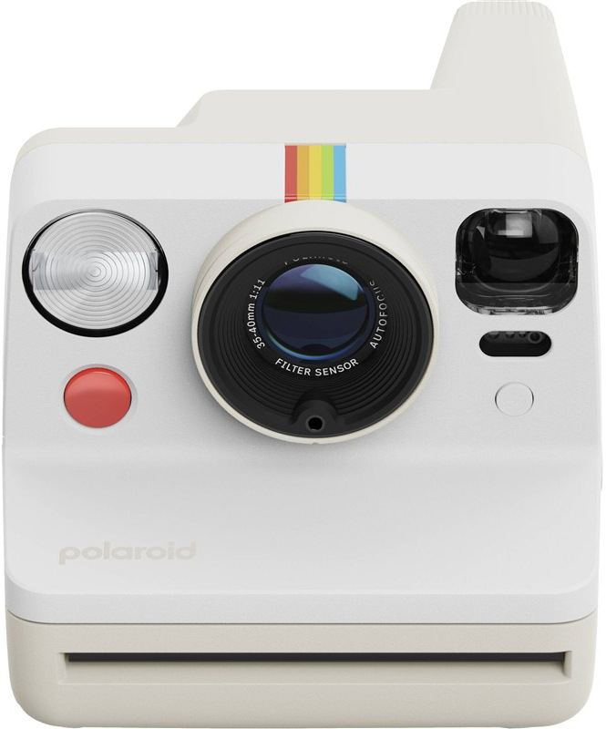Instantný fotoaparát Polaroid Now 3. generácie, biela farba