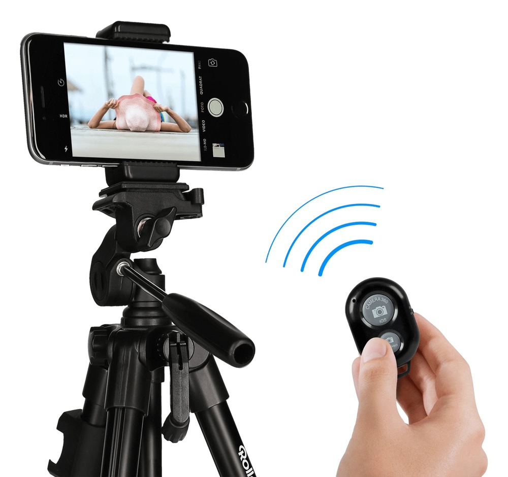 Statív Rollei Smartphone Traveler, Bluetooth ovládanie čierny