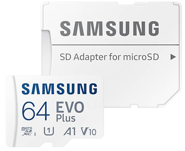 Pamäťová karta Samsung Micro SDXC EVO Plus 64GB UHS-I U1 (130R)/30W + SD adaptér