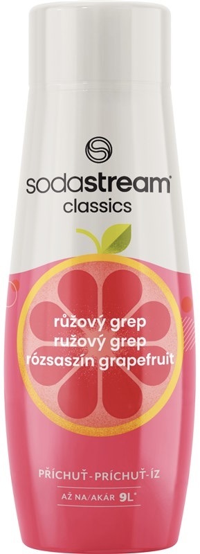 Príchuť pre šumivú vodu SodaStream Ružový grep, 440 ml