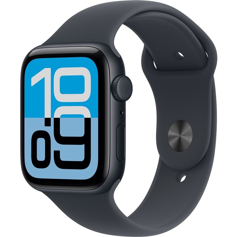 Inteligentné hodinky Apple Watch SE 3 GPS + Cellular 44mm temne atramentový hliník - temne atramentový športový remienok - M/L