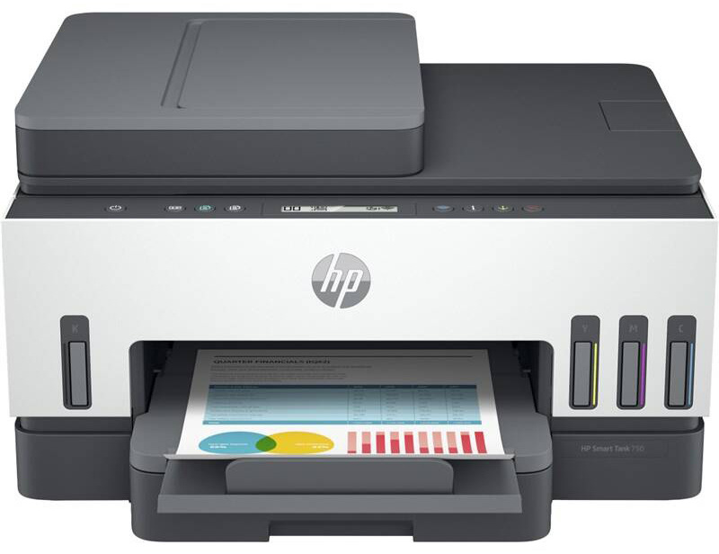 Tlačiareň multifunkčná HP Smart Tank 750 All-in-One sivá/biela