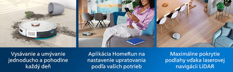 Robotický vysávač Philips Series 2000 XU2000/20 biely Robotický vysávač Philips Series 2000 XU2000/20 biely