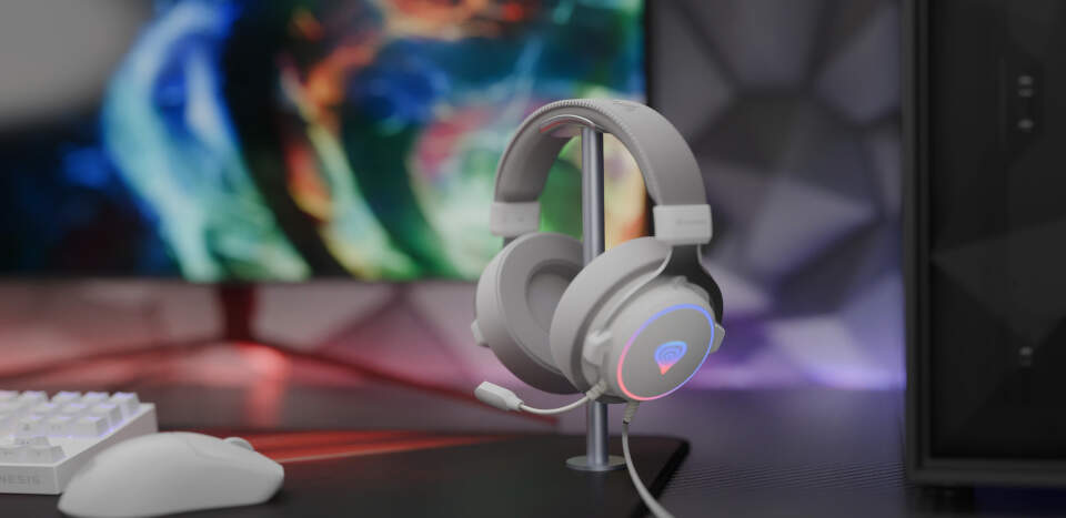 Headset Genesis NEON 764 7.1 biely Headset Genesis NEON 764 7.1 biely