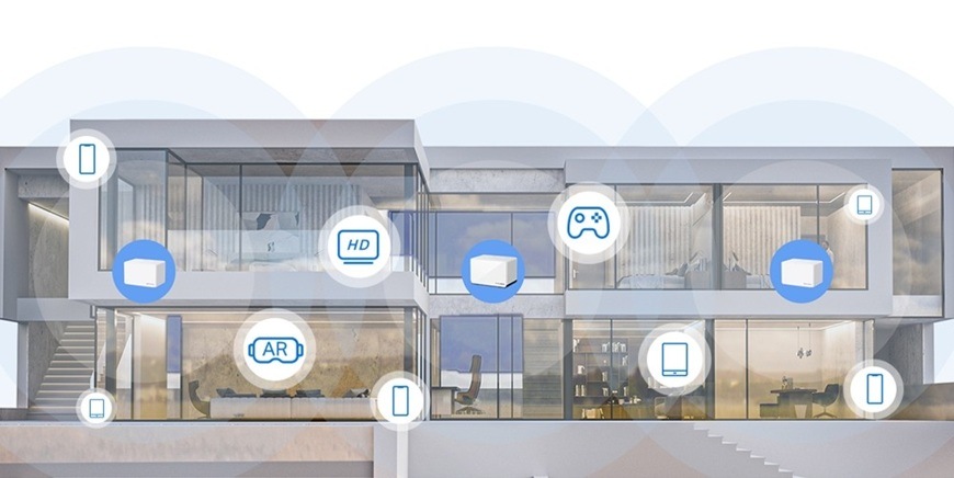 Kompletný Wi-Fi systém Mercusys Halo H85X AX3000 Mesh Wi-Fi 6 (2 ks) biely