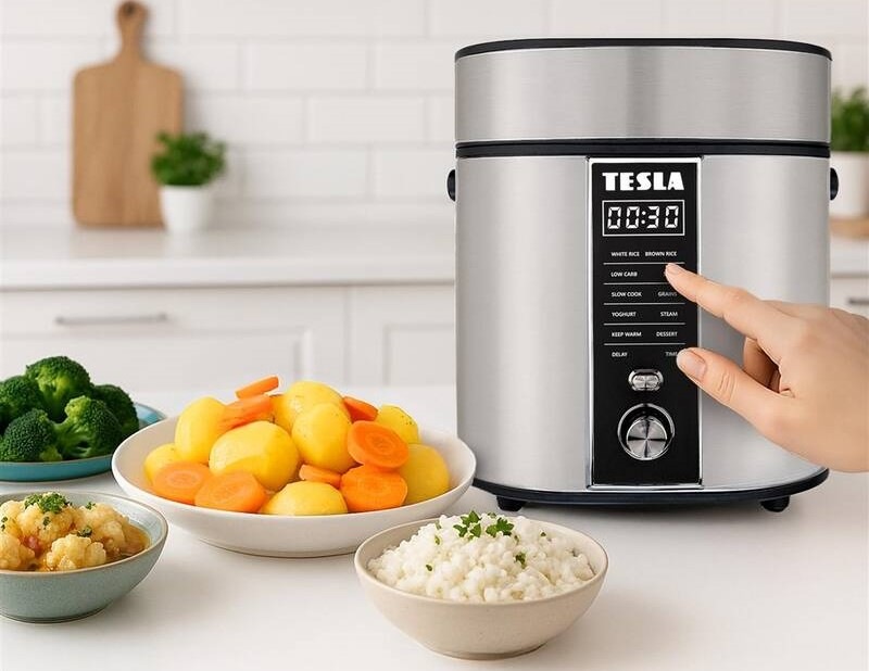 Multifunkčný ryžovar Tesla MultiCook RC400 Low Carb strieborný