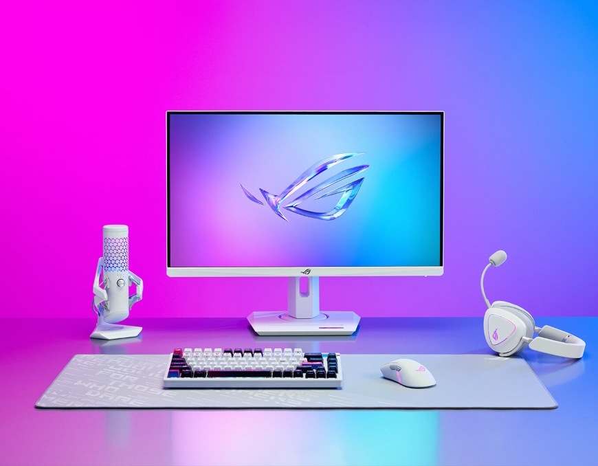 Asus ROG DELTA II, ARGB, biela