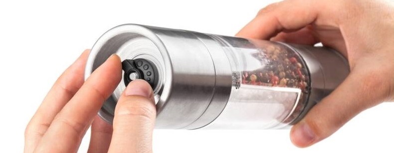 Mlynček na soľ a čierne korenie Lamart Tube (LT7014) nerez Mlynček na soľ a korenie Lamart Tube (LT7014)