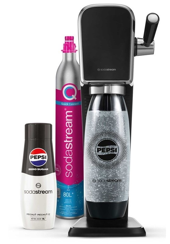 Výrobník sódovej vody SodaStream ART Black Pepsi Zero Mpack