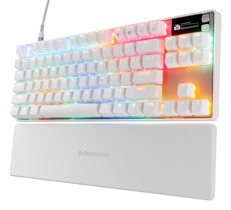 Klávesnica SteelSeries Apex Pro TKL Gen 3 US biela