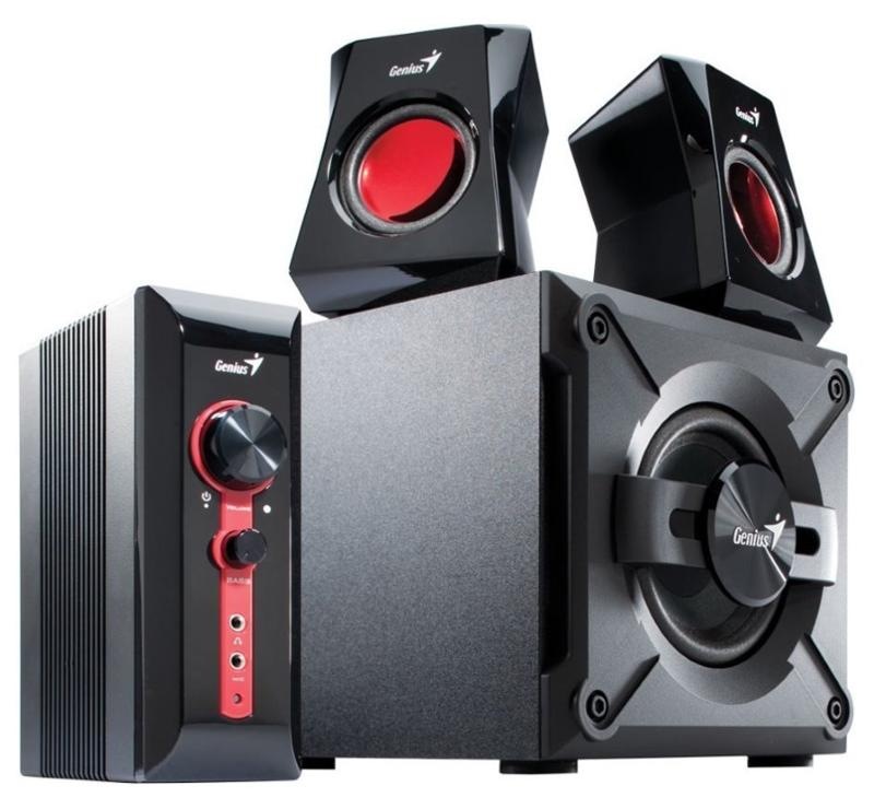 Reproduktory Genius GX Gaming SW-G 2.1 1250, Verze II. čierne/červené