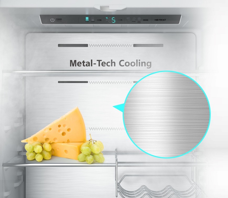 Chladnička s mrazničkou Hisense RF632N4AFC1 čierna Americká chladnička Hisense RF632N4AFC1, čierna, Metal-Tech Cooling