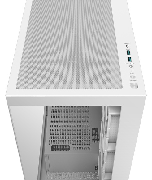 Case DeepCool CG580 4F čierna Detail obrázku PC skrine.