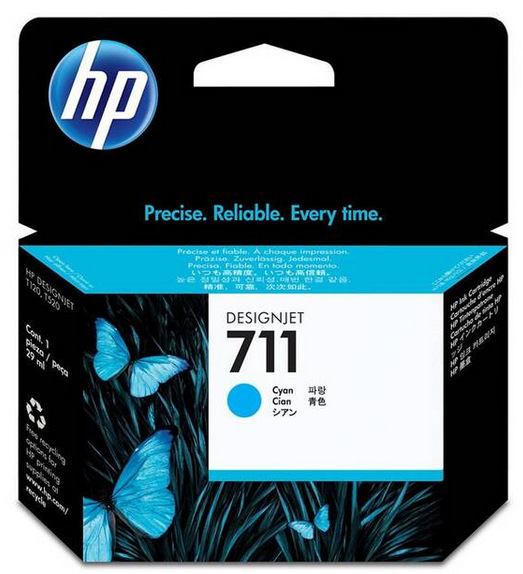 Cartridge HP 711, 29 ml azúrová farba HP 711, 29 ml - azúrová (CZ130A)
