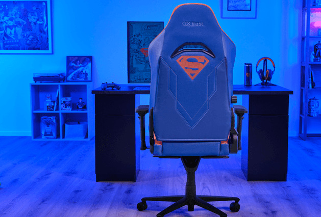 Herná stolička Trust GXT 721SM RUYA PRO Superman modrá