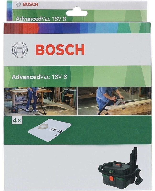 Vrecká do vysávača Bosch, 4 kusy, vysoko odolné