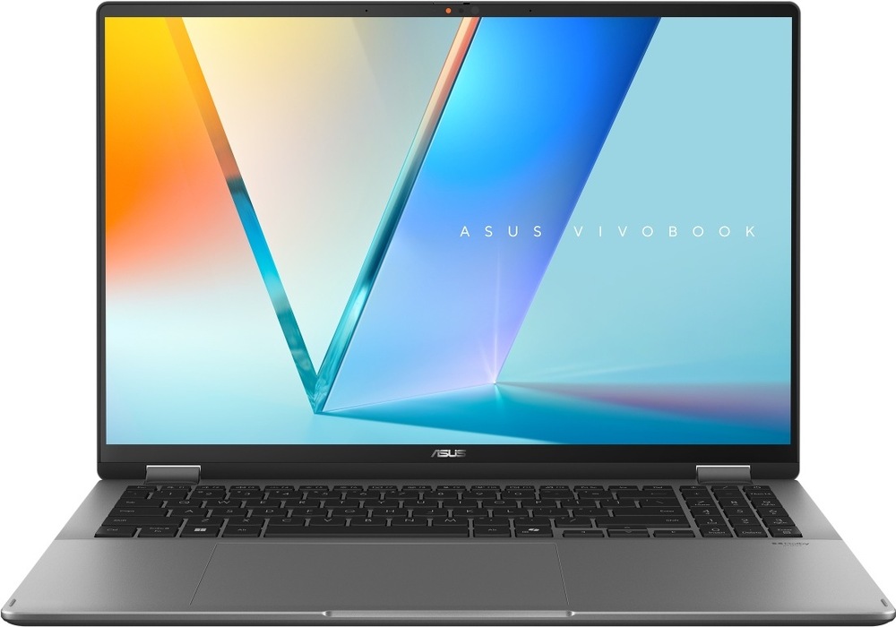 Predný pohľad na Vivobook 16 Flip s veľkým displejom