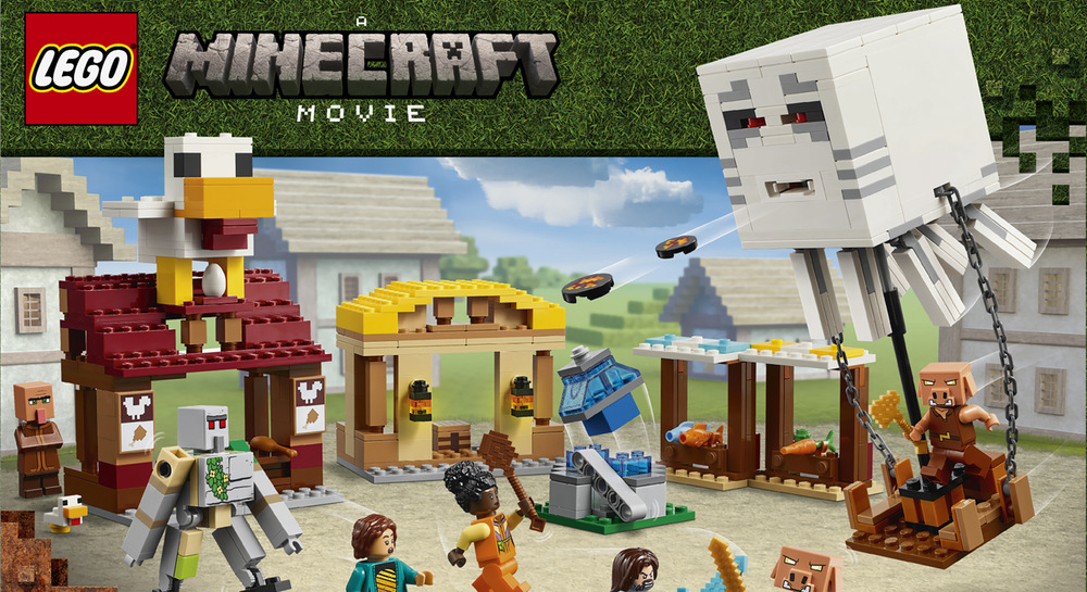 Stavebnica LEGO® Minecraft® 21273 Balón v podobě ďasa a útok na vesnici Balón v podobe ďasa so vstavaným vystreľovačom diskov umožní deťom rozohrať vzdušný útok piglínov na dedine