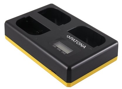 Nabíjačka PATONA Triple Canon LP-E6 + LCD