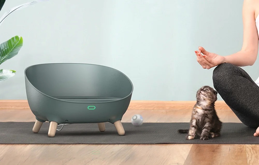 Inteligentný pelech Petoneer Cozy Sofa sivý Inteligentný pelech Petoneer Cozy Sofa sivý