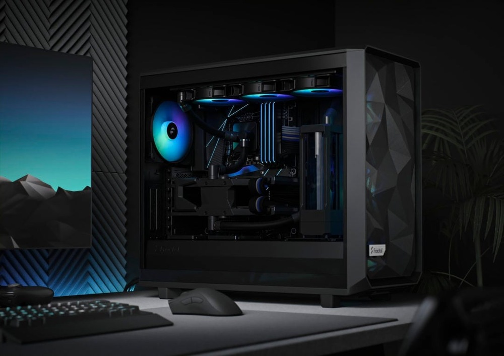 Case FRACTAL DESIGN Meshify 2 Lite RGB Tempered Glass Light Tint čierna FRACTAL DESIGN Meshify 2 Lite RGB Tempered Glass Light Tint
