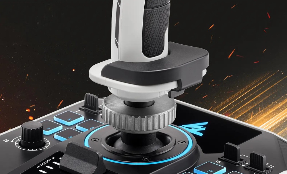 Joystick Thrustmaster Sol-R 2 HOSAS Space Sim Duo biely