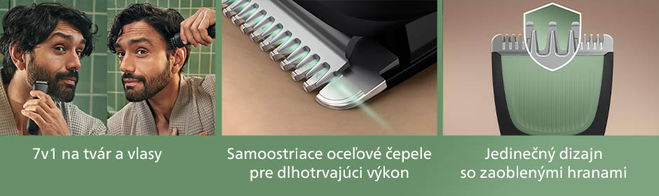 Philips Series 3000 multifunkčný zastrihávač 7 v 1 MG3920/15 BANNER