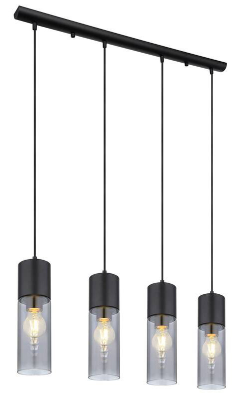 GLOBO Annika, 4× E27, 25 W, čierna