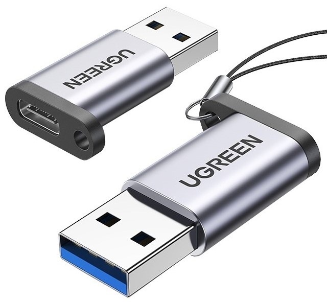 Redukcia UGREEN USB-C/USB 3.0 - šedá