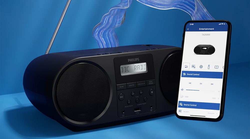 Rádioprijímač s CD Philips TAZ6000 čierny Rádioprijímač s CD Philips TAZ6000 čierny