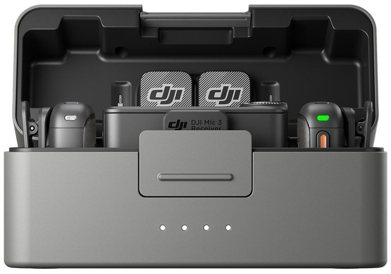 Mikrofón DJI Mic 3 (2 TX + 1 RX + Charging Case) sivý
